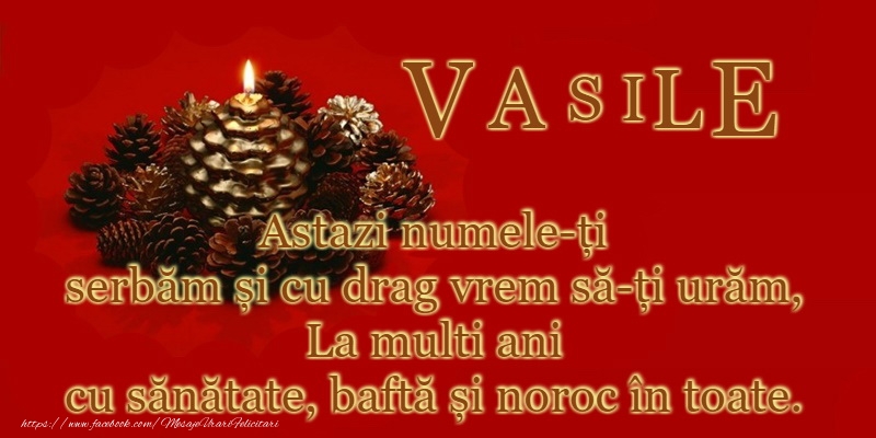 Felicitari de Sfantul Vasile - La multi ani de Sfantul Vasile! - mesajeurarifelicitari.com