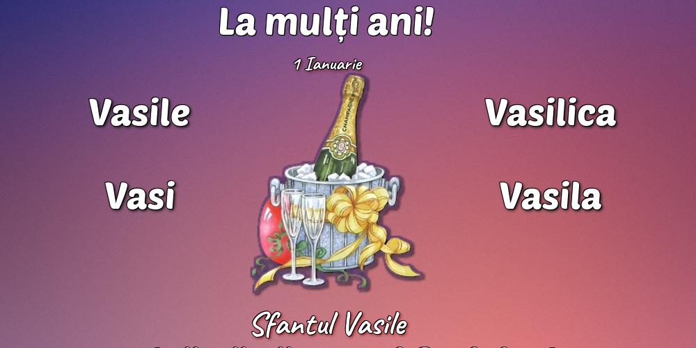 Sfantul Vasile 1 Ianuarie - Sfantul Vasile