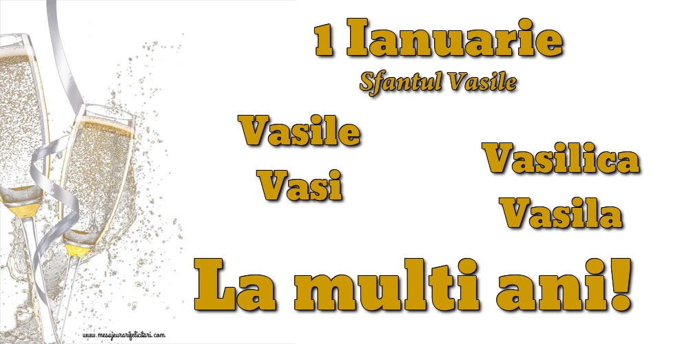 Sfantul Vasile 1 Ianuarie - Sfantul Vasile
