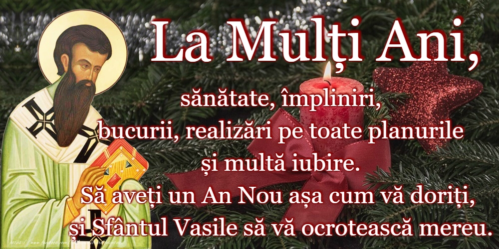 1 Ianuarie - Sfântul Vasile
