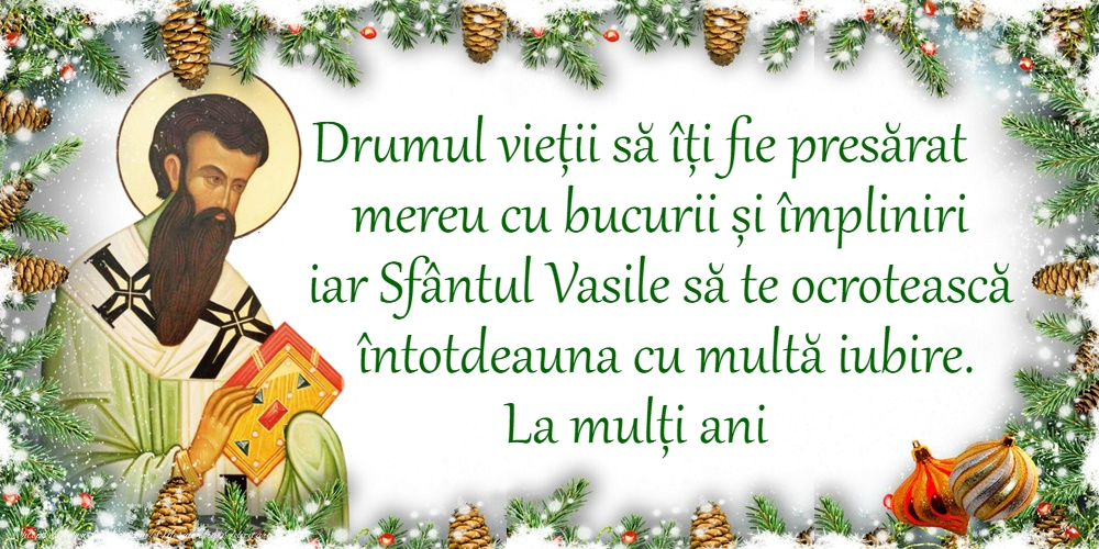 1 Ianuarie - Sfântul Vasile