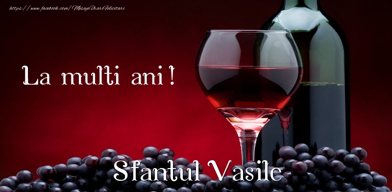La multi ani! Sfantul Vasile