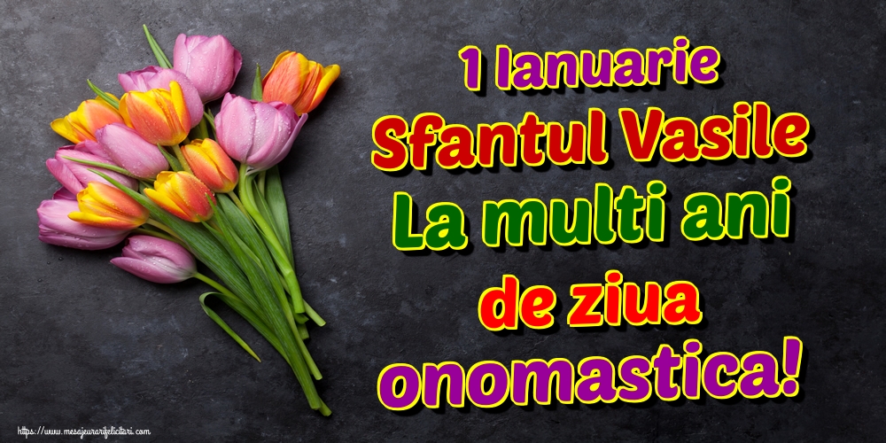 1 Ianuarie Sfantul Vasile La multi ani de ziua onomastica!