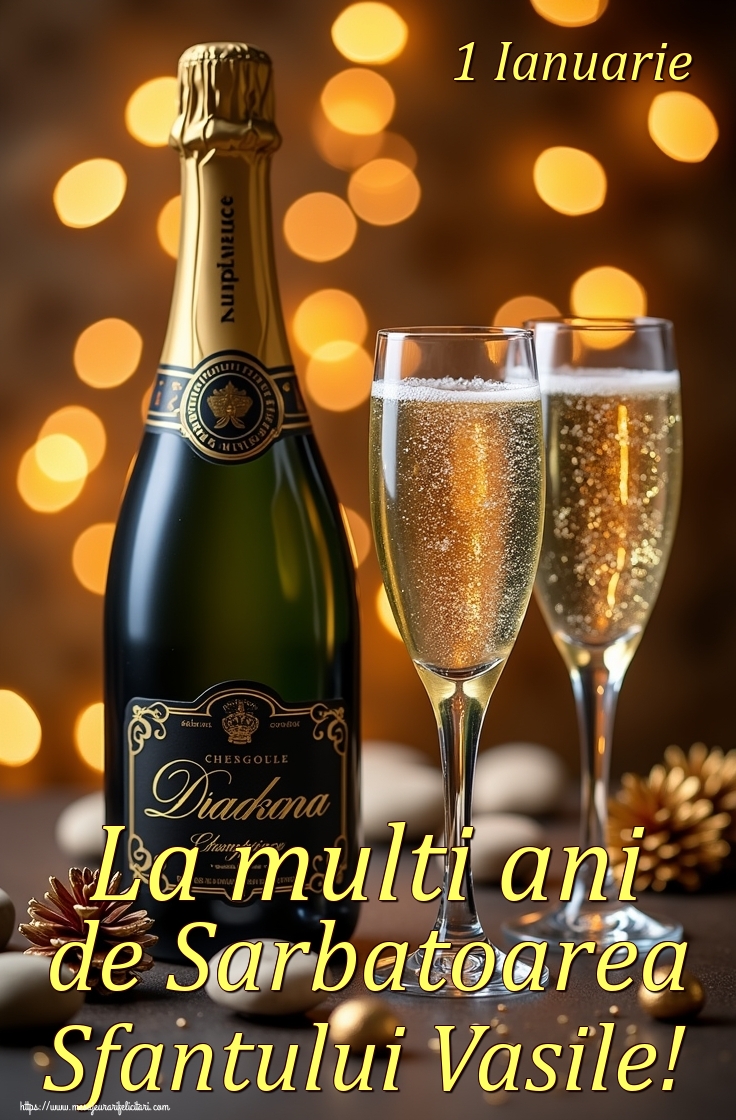 1 Ianuarie La multi ani de Sarbatoarea Sfantului Vasile!