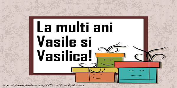 La multi ani Vasile si Vasilica!