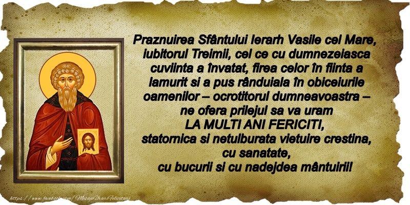 La multi ani de Sfantul Vasile!