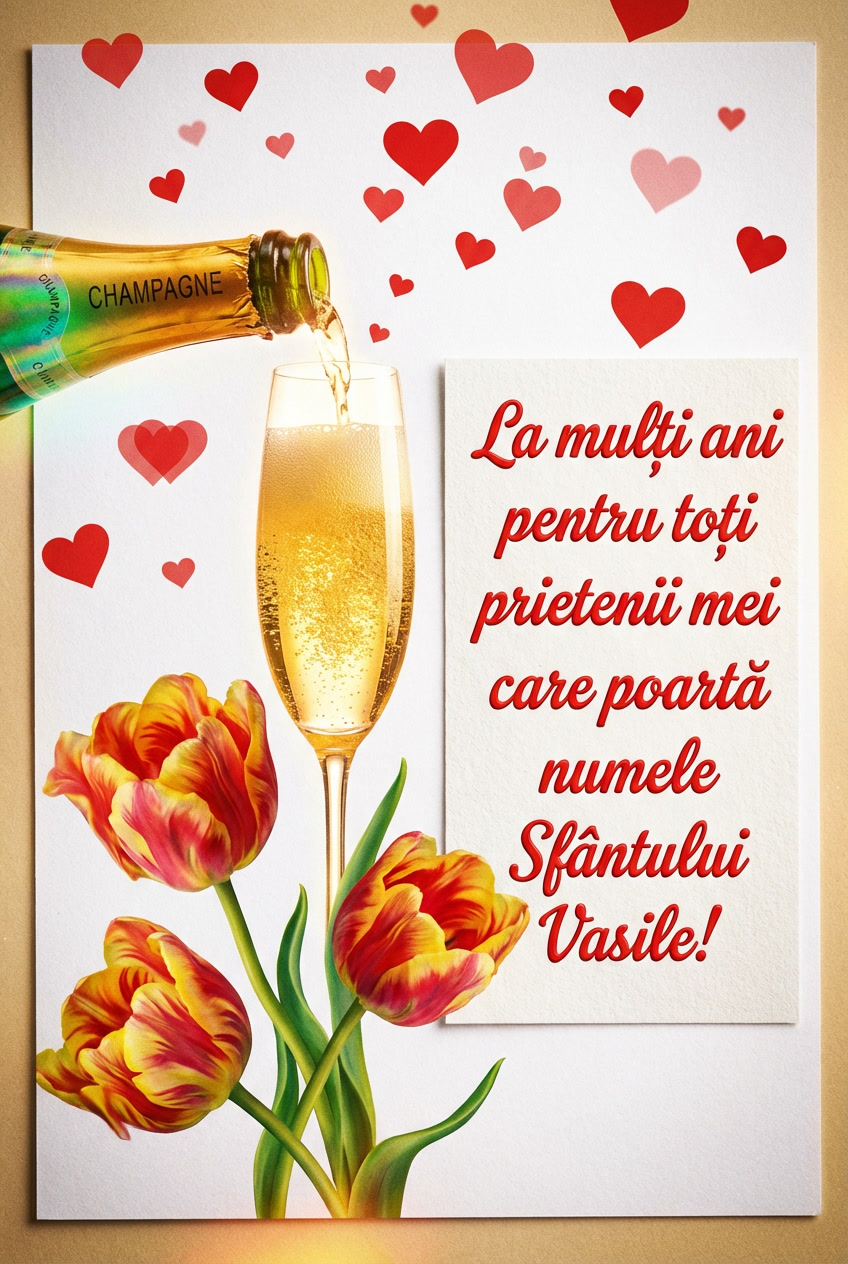 La mulți ani pentru toți prietenii mei care poartă numele Sfântului Vasile