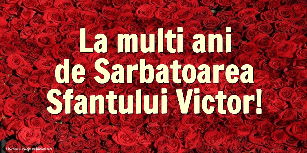 Felicitari de Sfantul Victor - La multi ani de Sarbatoarea Sfantului Victor! - mesajeurarifelicitari.com