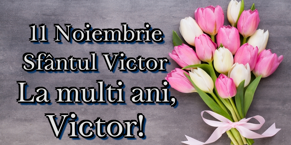 11 Noiembrie Sfântul Victor La multi ani, Victor!