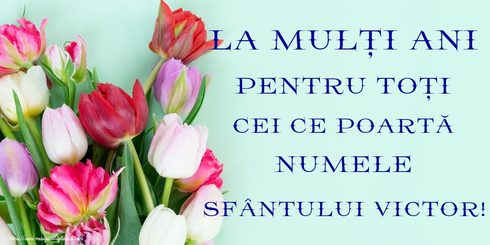 La mulți ani pentru toți cei ce poartă numele Sfântului Victor!
