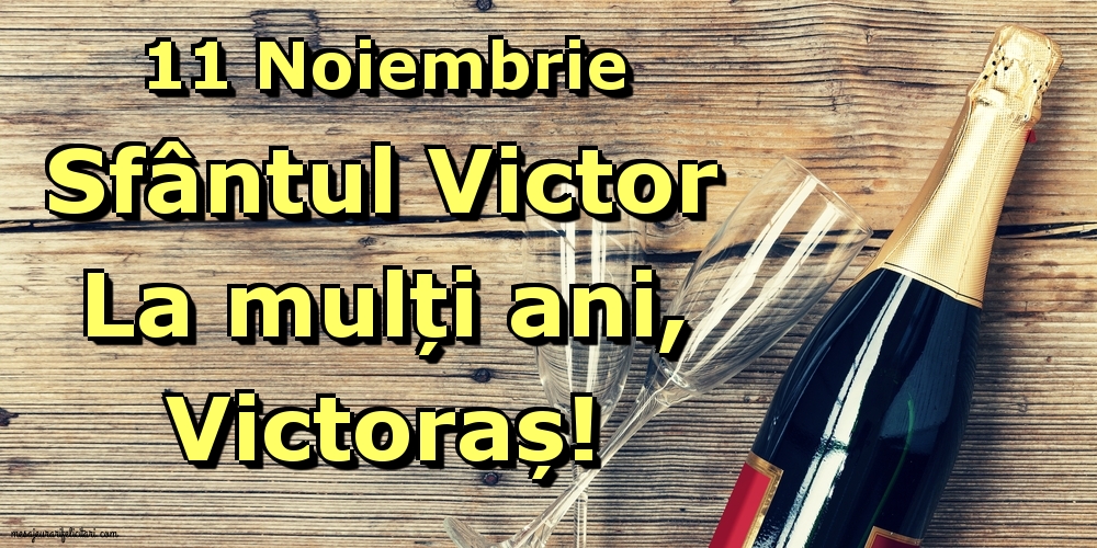 11 Noiembrie Sfântul Victor La mulți ani, Victoraș