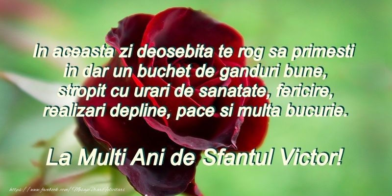 La multi ani de Sfantul Victor! 11 noiembrie