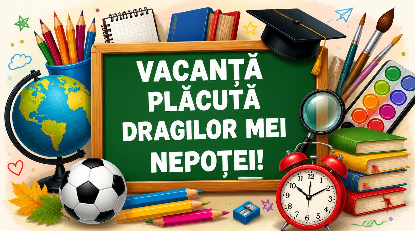 Vacanță plăcută dragilor mei nepoței!