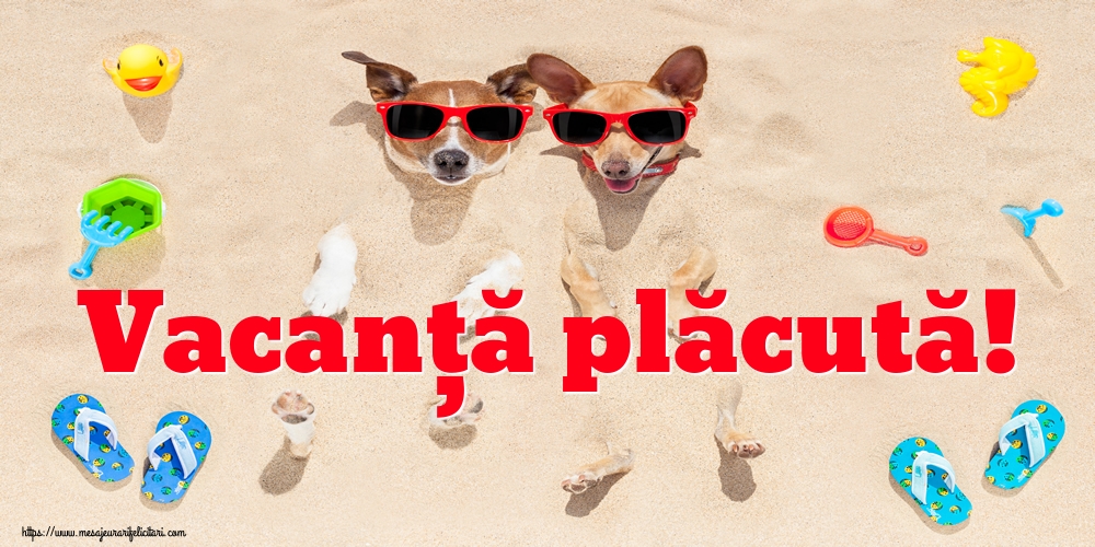 Vacanță plăcută!