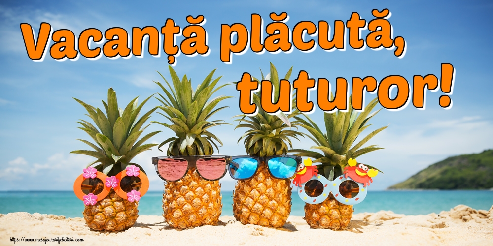 Vacanță plăcută, tuturor!