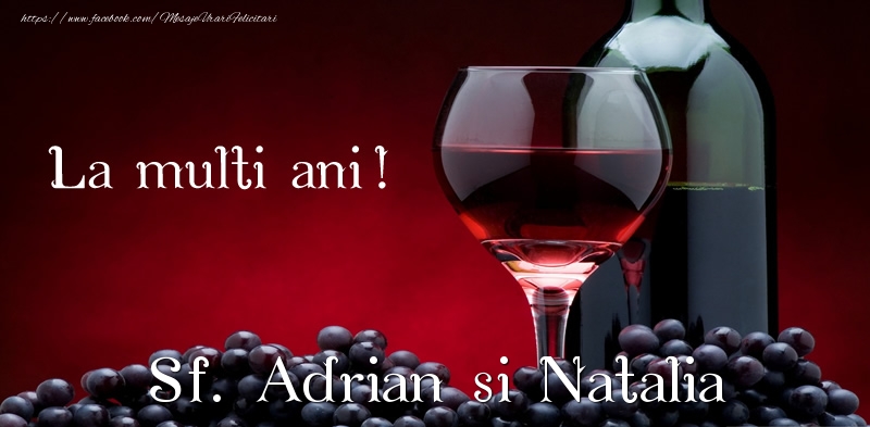 La multi ani! Sf. Adrian si Natalia