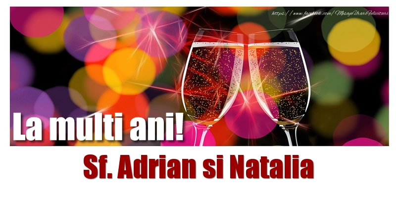 Felicitari de Sfintii Adrian si Natalia - La multi ani! Sf. Adrian si Natalia - mesajeurarifelicitari.com