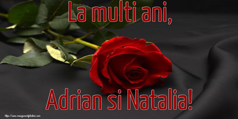 La multi ani, Adrian si Natalia!