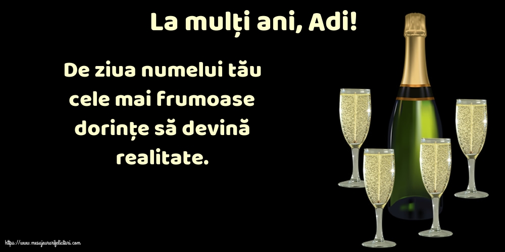 La mulți ani, Adi!