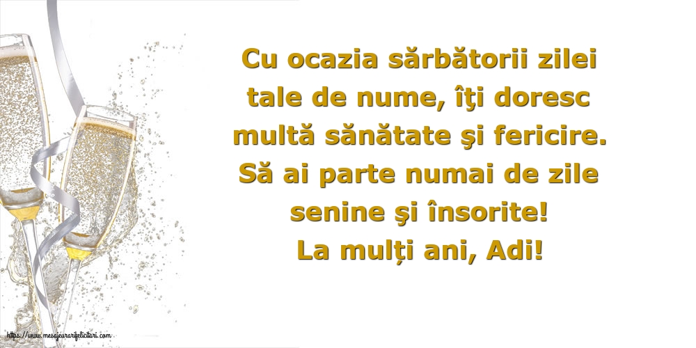 La mulți ani, Adi!