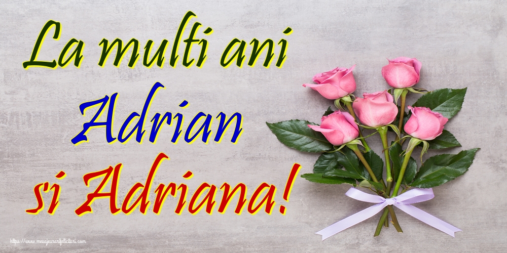 Felicitari de Sfintii Adrian si Natalia - La multi ani Adrian si Adriana! - mesajeurarifelicitari.com