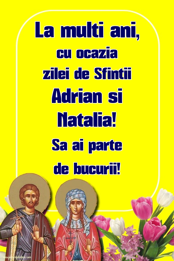 Sa ai parte de bucurii!