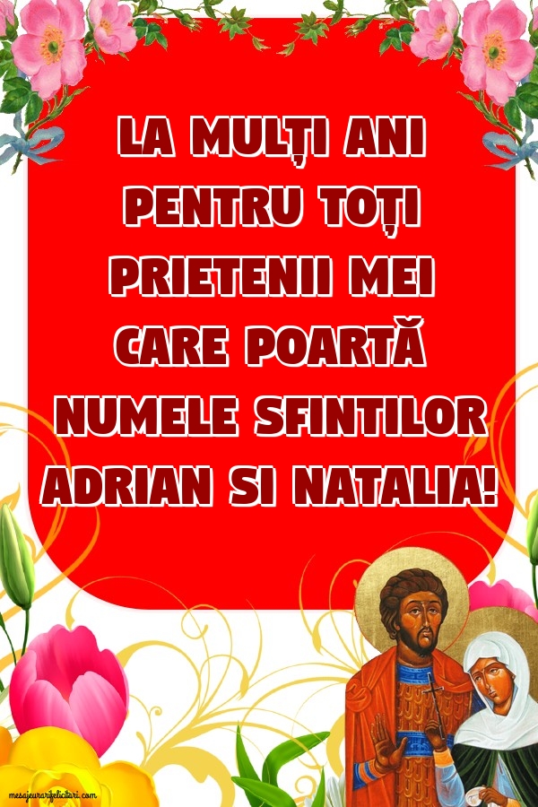 La mulți ani pentru toți prietenii mei