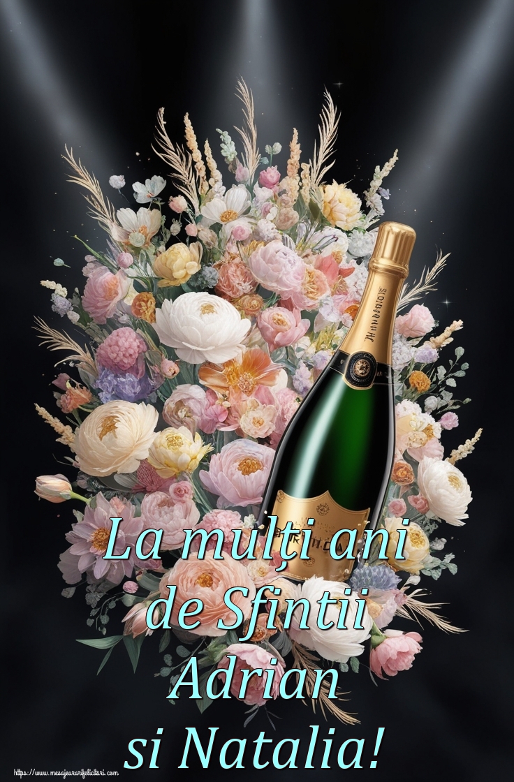 La mulți ani de Sfintii Adrian si Natalia!