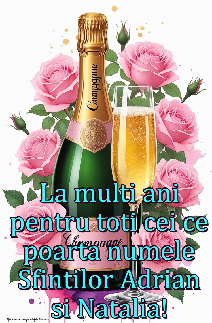 La multi ani pentru toti cei ce poarta numele Sfintilor Adrian si Natalia!