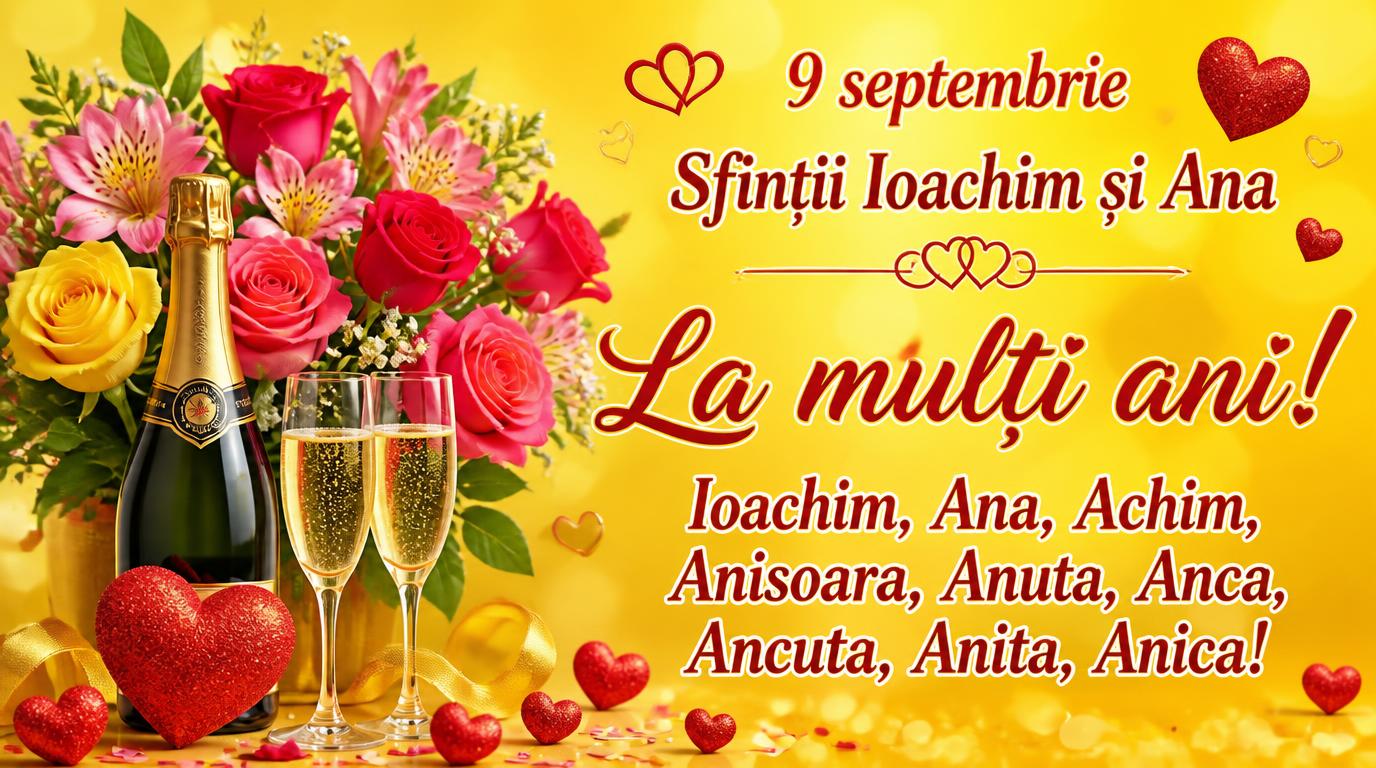 9 septembrie  Sfintii Ioachim si Ana