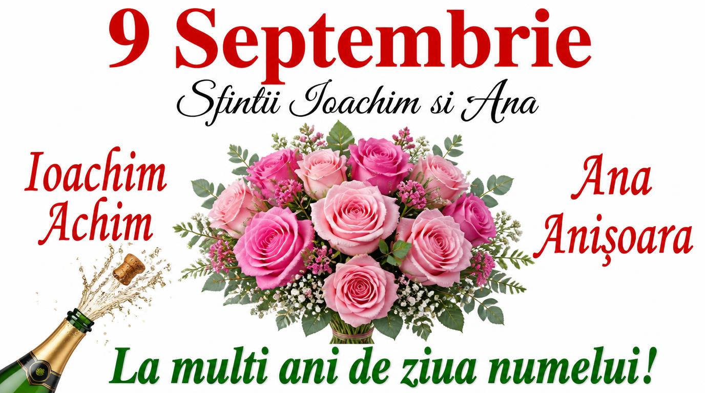 9 septembrie  Sfintii Ioachim si Ana