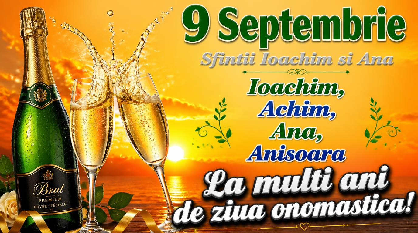 9 septembrie  Sfintii Ioachim si Ana