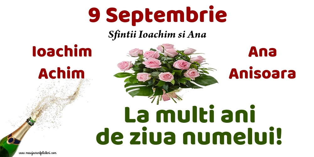 9 Septembrie - Sfintii Ioachim si Ana