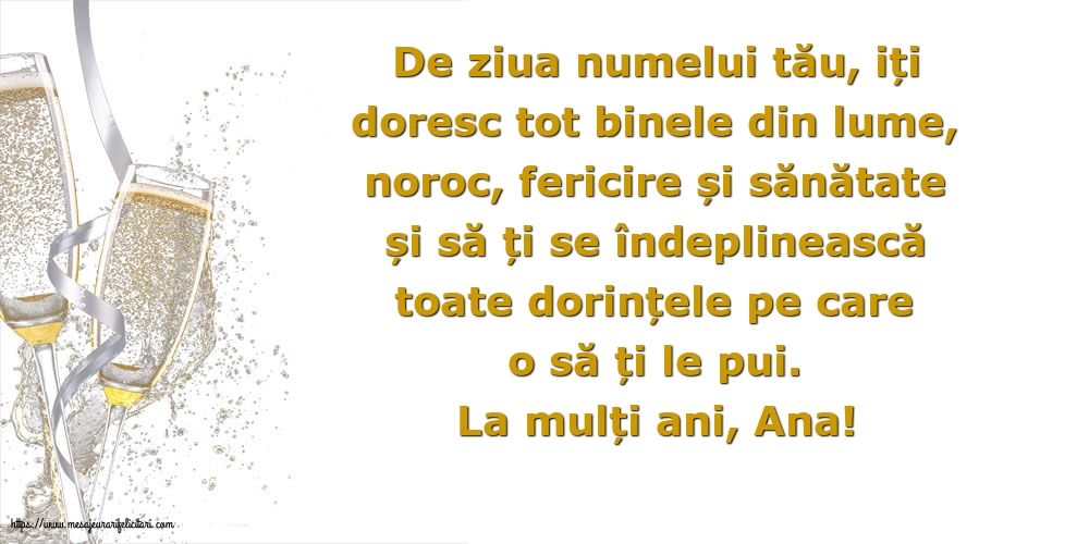 La mulți ani, Ana!
