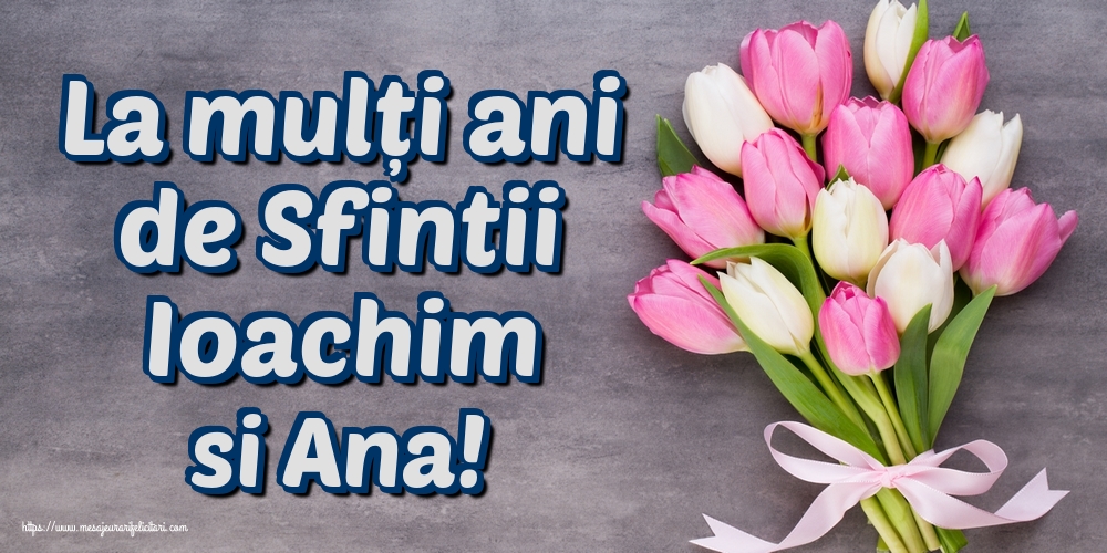 La mulți ani de Sfintii Ioachim si Ana!