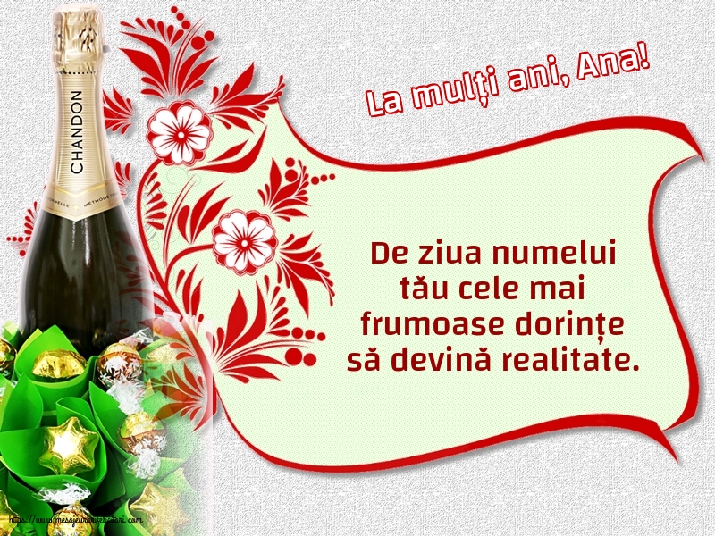 Sfintii Ioachim si Ana La mulți ani, Ana!