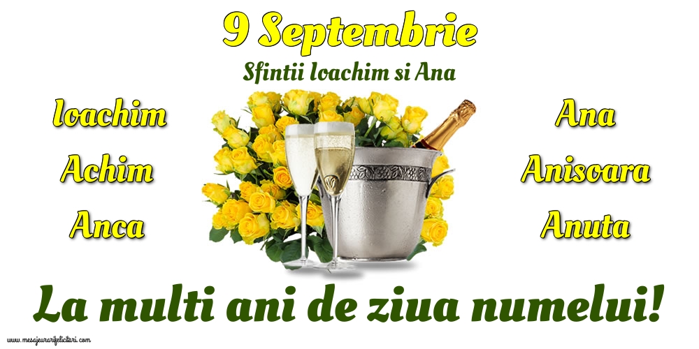 9 Septembrie - Sfintii Ioachim si Ana