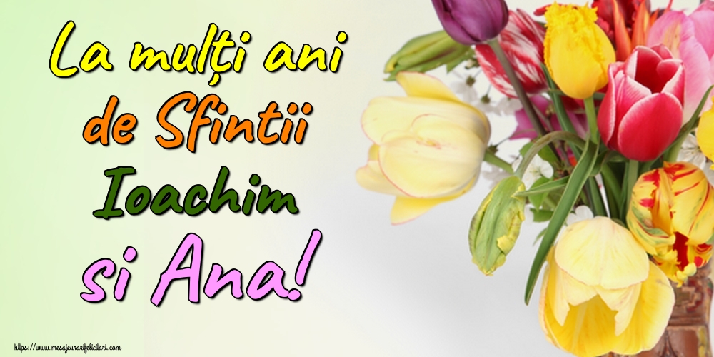 La mulți ani de Sfintii Ioachim si Ana!