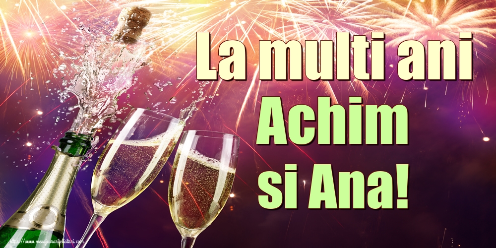 La multi ani Achim si Ana!