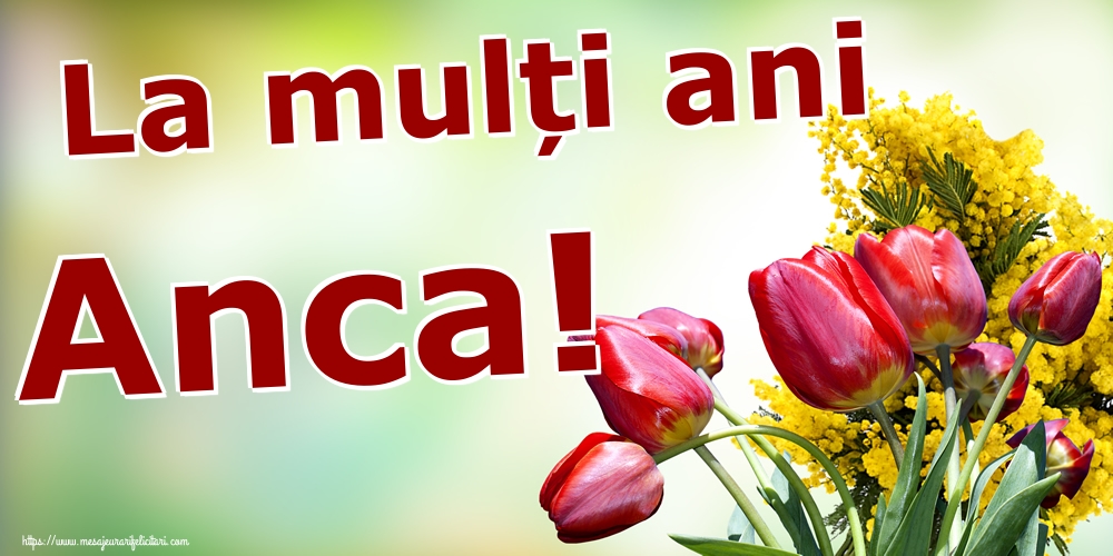 La mulți ani Anca!