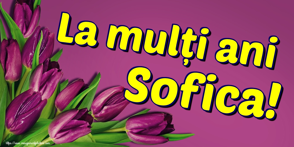 La mulți ani Sofica!