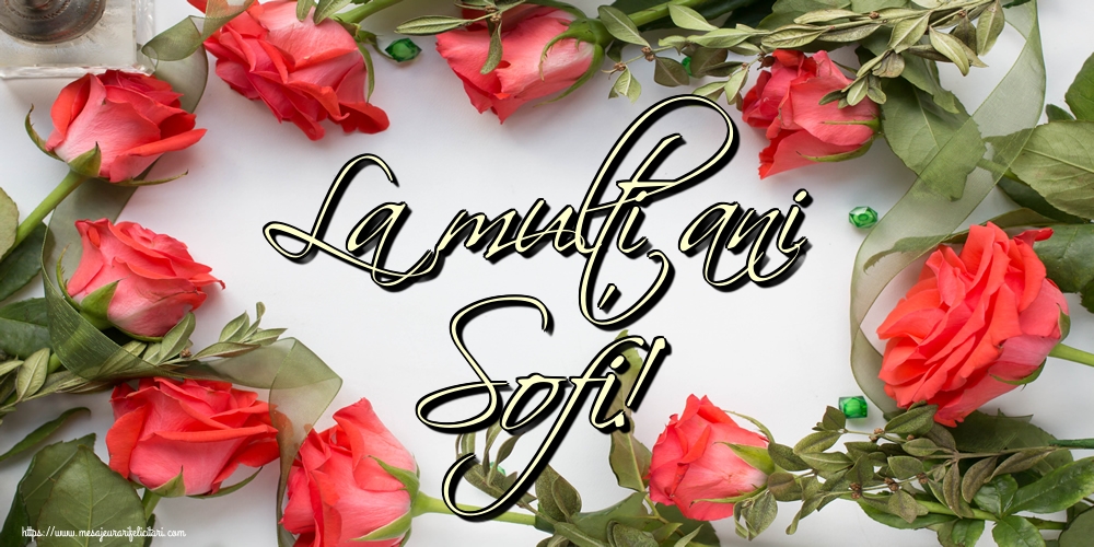 La mulți ani Sofi!