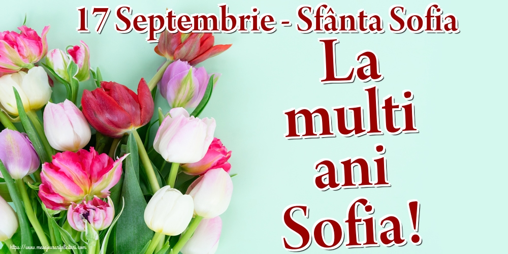 17 Septembrie - Sfânta Sofia La multi ani Sofia!