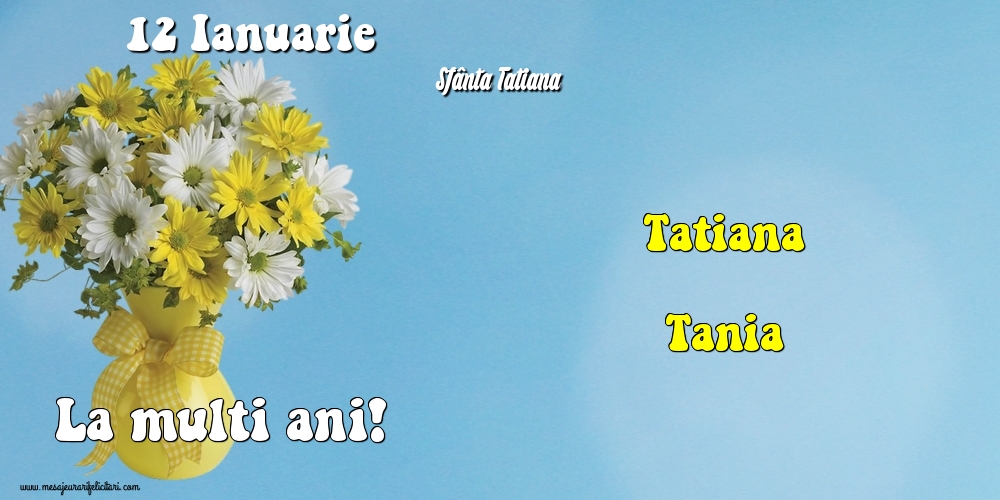 12 Ianuarie - Sfânta Tatiana