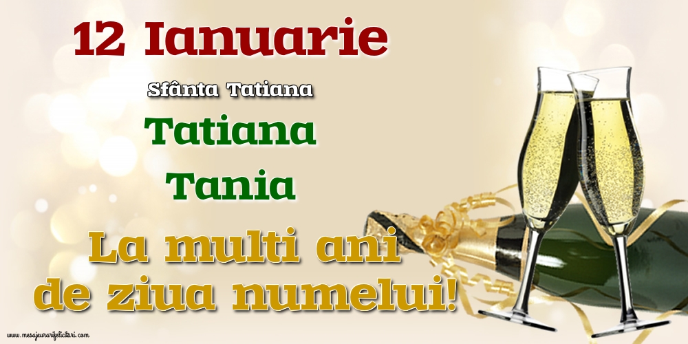 12 Ianuarie - Sfânta Tatiana
