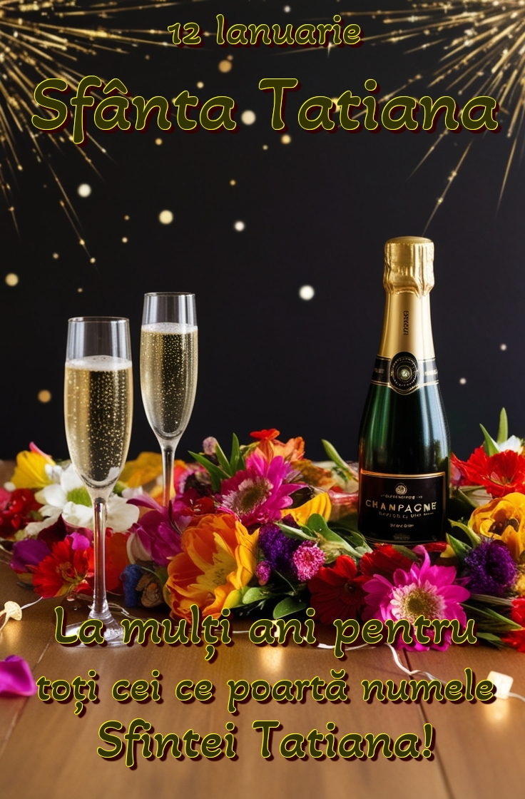 12 Ianuarie Sfânta Tatiana La mulți ani pentru toți cei ce poartă numele Sfintei Tatiana!