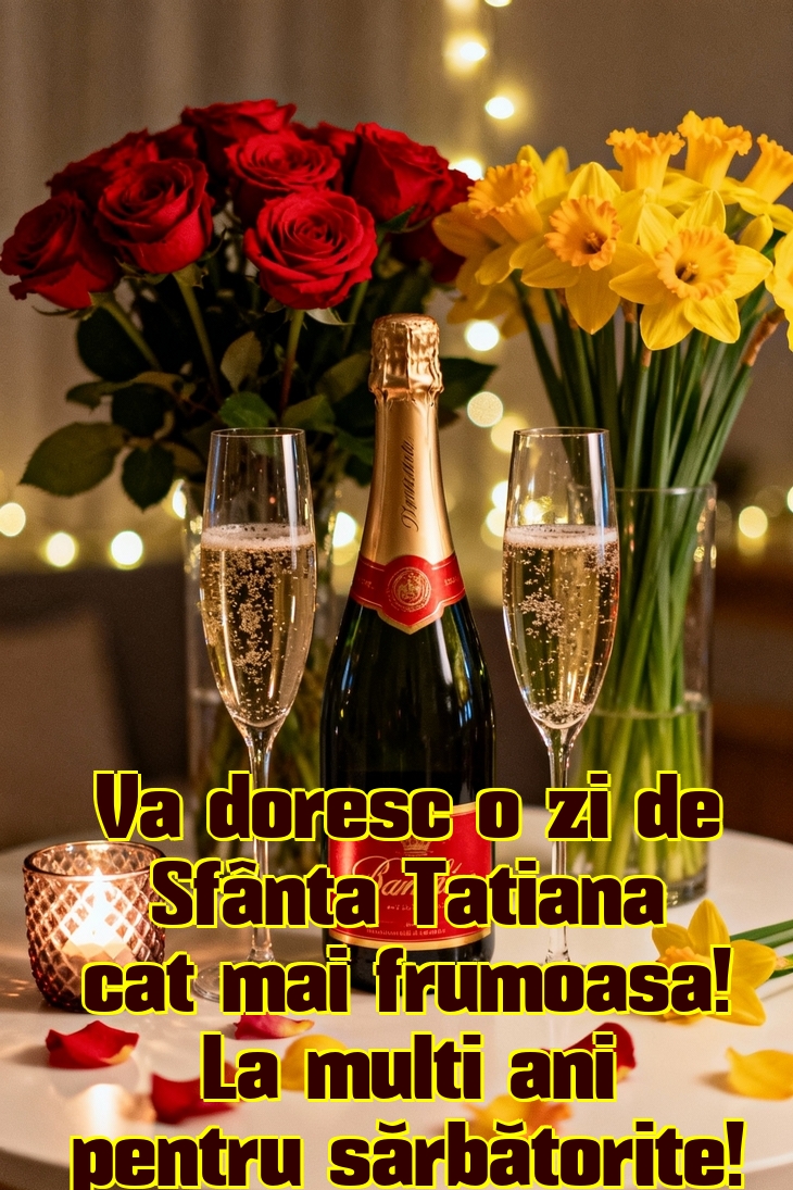 Va doresc o zi de Sfânta Tatiana cat mai frumoasa! La multi ani pentru sărbătorite!