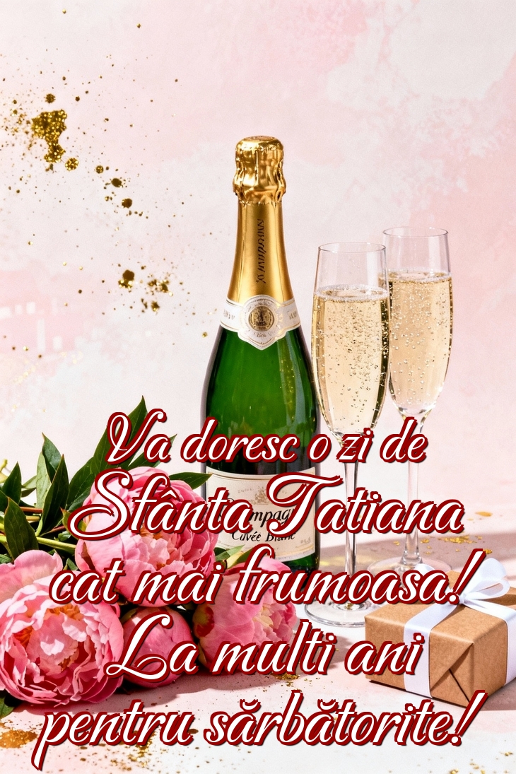 Va doresc o zi de Sfânta Tatiana cat mai frumoasa! La multi ani pentru sărbătorite!
