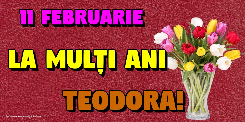 11 februarie La mulți ani Teodora!