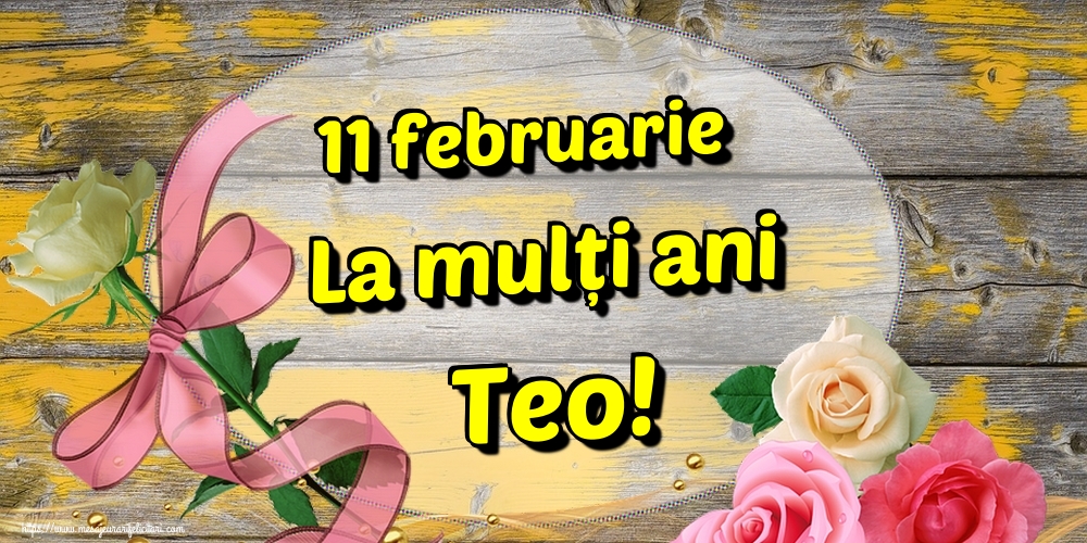 11 februarie La mulți ani Teo!